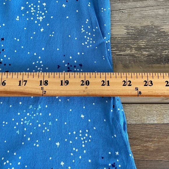 Croft & Barrow Women's Floral Top Size XL Color Blue 3/4 Sleeve Semi Sheer - Picture 7 of 12